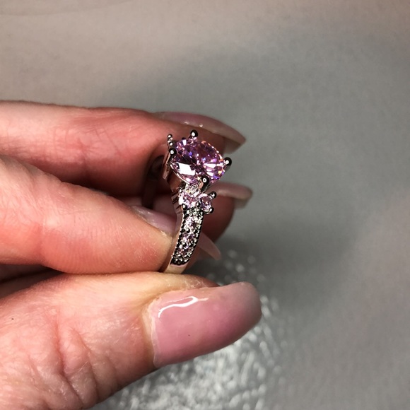3/$25 18k Plated Pink Diamond Ring - Picture 6 of 9